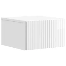   vidaXL Fali éjjeli szekrény fiókkal Magasfényű Fehér 33 x 34,5 x 20 cm