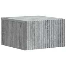   vidaXL Fali éjjeli szekrény Szürke Sonoma 33 x 34,5 x 20 cm Szerelt Fa