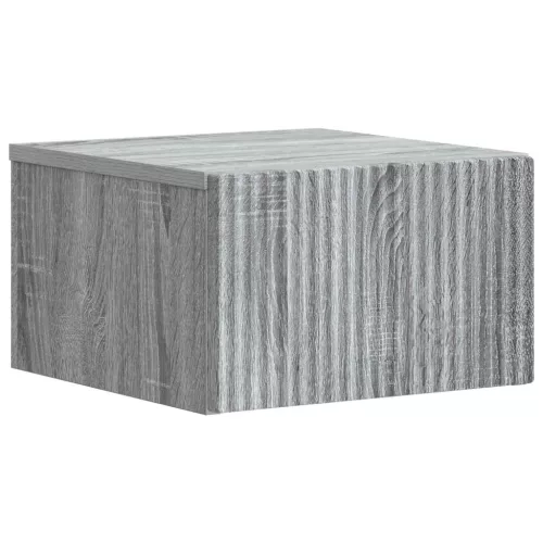 vidaXL Fali éjjeli szekrény Szürke Sonoma 33 x 34,5 x 20 cm Szerelt Fa