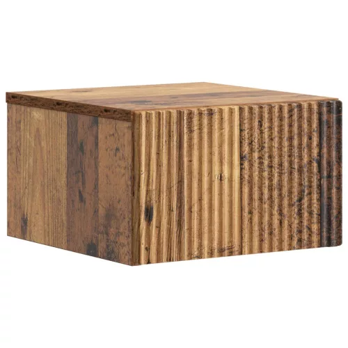 vidaXL Fali éjjeli szekrény Antik Fa 33 x 34,5 x 20 cm Szerelt Fa