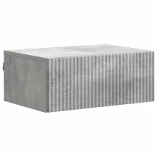   vidaXL Fali éjjeli szekrény Betonszürke 49 x 34,5 x 20 cm Szerelt Fa