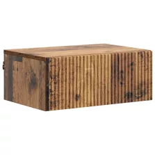   vidaXL Fali éjjeli szekrény Antik Fa 49 x 34,5 x 20 cm Szerelt Fa