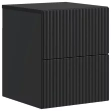   vidaXL Fali éjjeli szekrény Fekete 33 x 34,5 x 40 cm Szerelt Fa