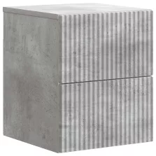   vidaXL Fali éjjeli szekrény Betonszürke 33 x 34,5 x 40 cm Szerelt Fa