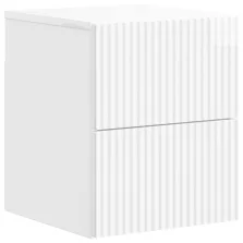   vidaXL Fali éjjeli szekrény fiókkal Magasfényű Fehér 33 x 34,5 x 40 cm