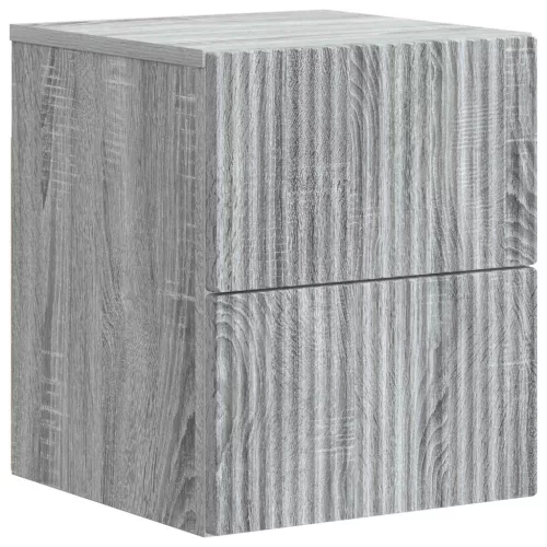 vidaXL Fali éjjeli szekrény Szürke Sonoma 33 x 34,5 x 40 cm Szerelt Fa