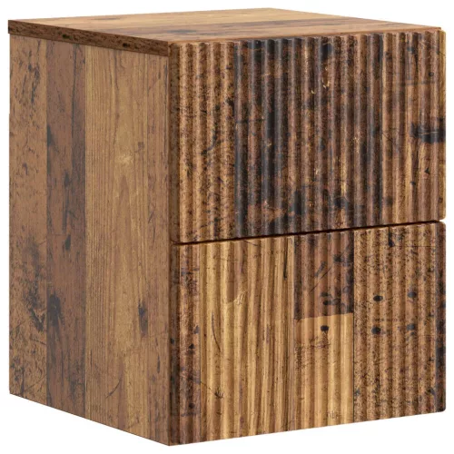 vidaXL Fali éjjeli szekrény Antik Fa 33 x 34,5 x 40 cm Szerelt Fa