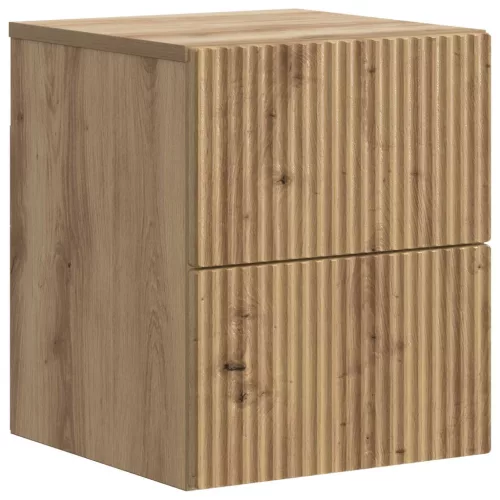 vidaXL Fali éjjeli szekrény fiókkal Kézműves Tölgy 33 x 34,5 x 40 cm