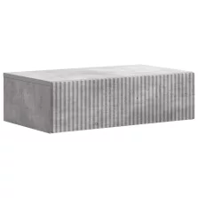   vidaXL Fali oldaltábla Betonszürke 59 x 34,5 x 17 cm Szerelt Fa