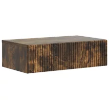   vidaXL Fali oldaltábla Füstös Tölgy 59 x 34,5 x 17 cm Szerelt Fa