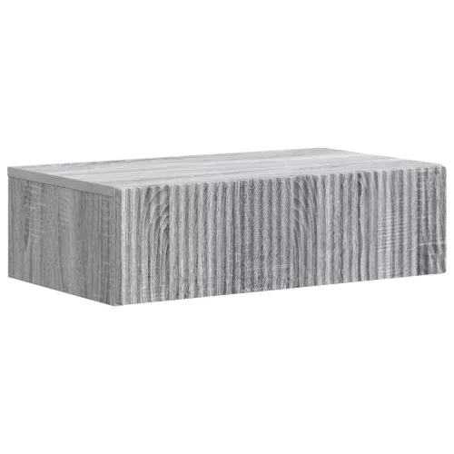 vidaXL Fali oldaltábla Szürke Sonoma 59 x 34,5 x 17 cm Szerelt Fa