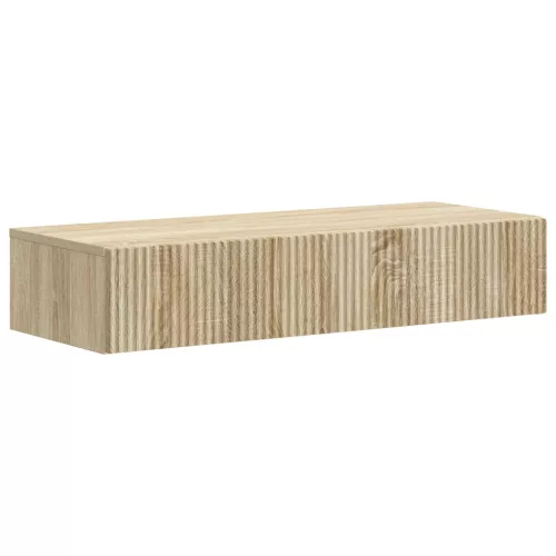 vidaXL Fali oldaltábla Sonoma Tölgy 87,5 x 34,5 x 17 cm Szerelt Fa