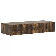   vidaXL Fali oldaltábla Füstös Tölgy 87,5 x 34,5 x 17 cm Szerelt Fa