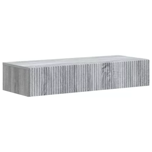 vidaXL Fali oldaltábla Szürke Sonoma 87,5 x 34,5 x 17 cm Szerelt Fa