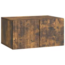   vidaXL Fali TV szekrény Füstös Tölgy 59,5 x 41 x 30 cm Szerelt Fa