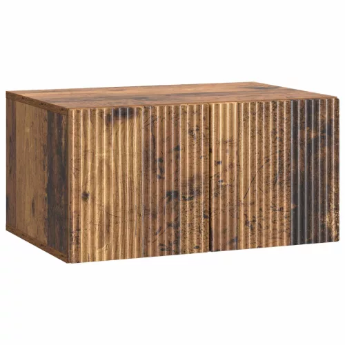 vidaXL Fali TV szekrény Antik Fa 59,5 x 41 x 30 cm Szerelt Fa