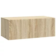   vidaXL Fali TV szekrény Sonoma Tölgy 78,5 x 41 x 30 cm Szerelt Fa