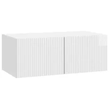   vidaXL Fali TV szekrény Magasfényű Fehér 78,5 x 41 x 30 cm Szerelt Fa