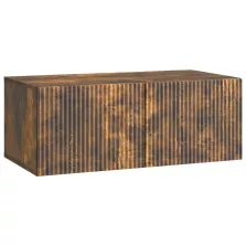   vidaXL Fali TV szekrény Füstös Tölgy 78,5 x 41 x 30 cm Szerelt Fa