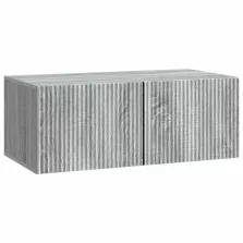   vidaXL Fali TV szekrény Szürke Sonoma 78,5 x 41 x 30 cm Szerelt Fa