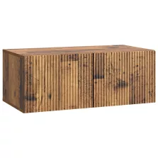   vidaXL Fali TV szekrény Antik Fa 78,5 x 41 x 30 cm Szerelt Fa