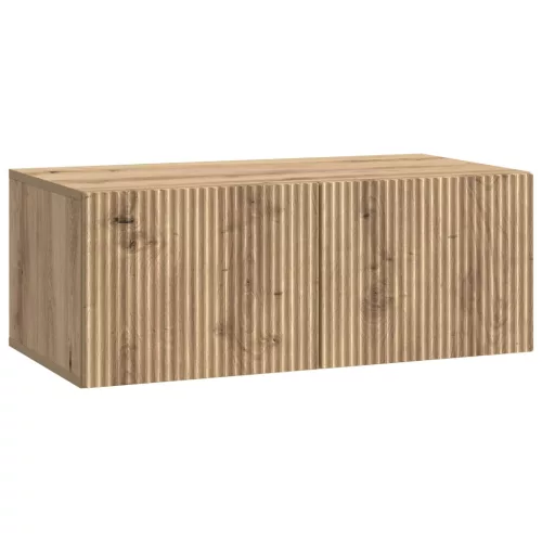 vidaXL Fali TV szekrény Kézműves Tölgy 78,5 x 41 x 30 cm Szerelt Fa