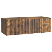   vidaXL Fali TV szekrény Füstös Tölgy 98 x 41 x 30 cm Szerelt Fa