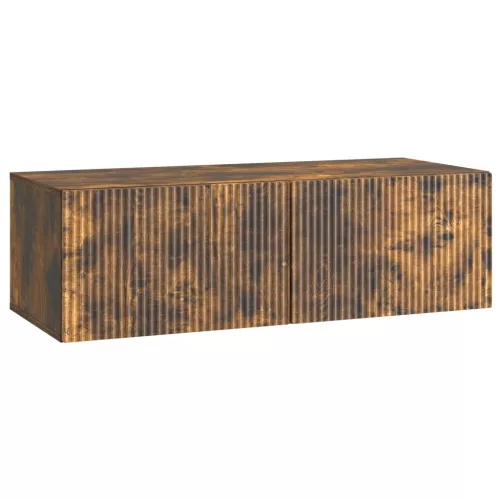 vidaXL Fali TV szekrény Füstös Tölgy 98 x 41 x 30 cm Szerelt Fa