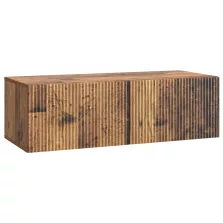 vidaXL Fali TV szekrény Antik Fa 98 x 41 x 30 cm Szerelt Fa