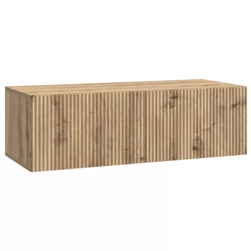 vidaXL Fali TV szekrény Kézműves Tölgy 98 x 41 x 30 cm Szerelt Fa