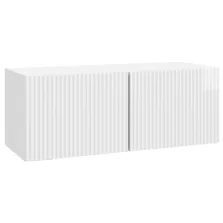   vidaXL Fali TV szekrény Magasfényű Fehér 78,5 x 31 x 30 cm Szerelt Fa