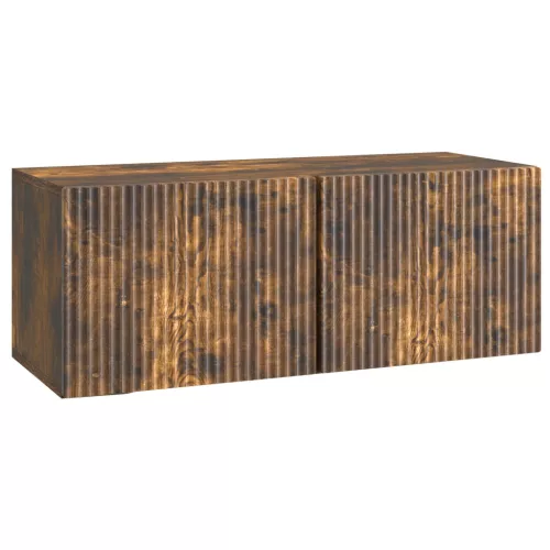 vidaXL Fali TV szekrény Füstös Tölgy 78,5 x 31 x 30 cm Szerelt Fa