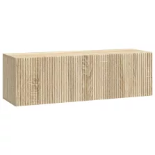   vidaXL Fali TV szekrény Sonoma Tölgy 98 x 31 x 30 cm Szerelt Fa