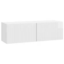   vidaXL Fali TV szekrény Magasfényű Fehér 98 x 31 x 30 cm Szerelt Fa