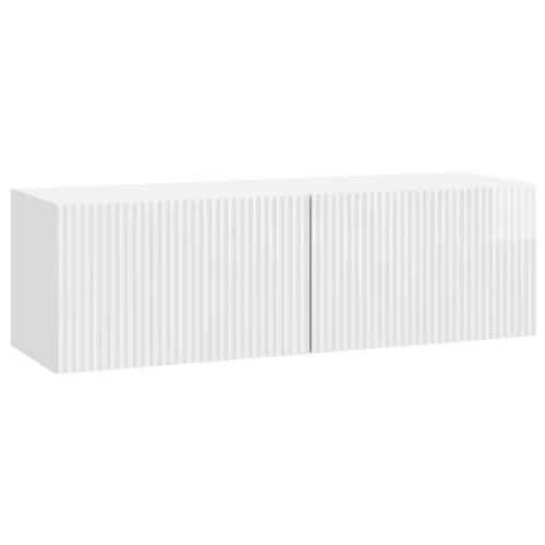 vidaXL Fali TV szekrény Magasfényű Fehér 98 x 31 x 30 cm Szerelt Fa