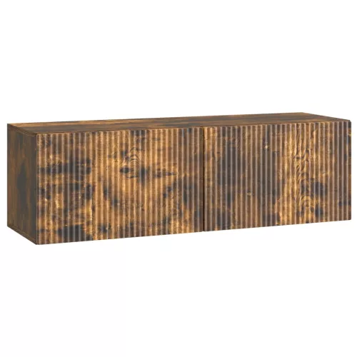 vidaXL Fali TV szekrény Füstös Tölgy 98 x 31 x 30 cm Szerelt Fa