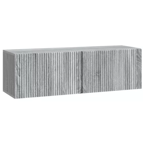 vidaXL Fali TV szekrény Szürke Sonoma 98 x 31 x 30 cm Szerelt Fa