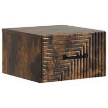   vidaXL Fali éjjeli szekrény Füstös Tölgy 34,5 x 33 x 20 cm Szerelt Fa