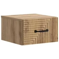   vidaXL Fali éjjeli szekrény fiókkal Kézműves Tölgy 34,5 x 33 x 20 cm