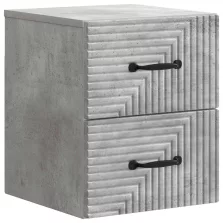   vidaXL Fali éjjeli szekrény Betonszürke 34,5 x 33 x 40 cm Szerelt Fa