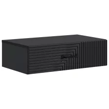 vidaXL Fali oldaltábla Fekete 59 x 34,5 x 17 cm Szerelt Fa