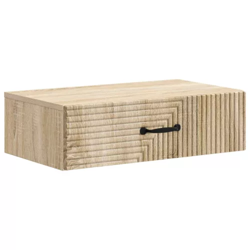 vidaXL Fali oldaltábla Sonoma Tölgy 59 x 34,5 x 17 cm Szerelt Fa