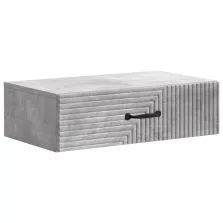   vidaXL Fali oldaltábla Betonszürke 59 x 34,5 x 17 cm Szerelt Fa