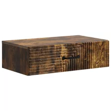   vidaXL Fali oldaltábla Füstös Tölgy 59 x 34,5 x 17 cm Szerelt Fa