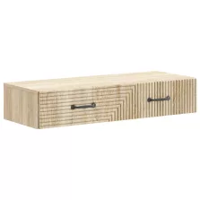   vidaXL Fali oldaltábla Sonoma Tölgy 87,5 x 34,5 x 17 cm Szerelt Fa