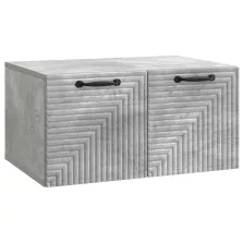   vidaXL Fali TV szekrény Betonszürke 59,5 x 41 x 30 cm Szerelt Fa