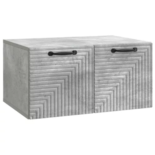 vidaXL Fali TV szekrény Betonszürke 59,5 x 41 x 30 cm Szerelt Fa