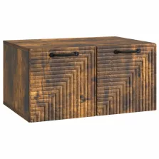   vidaXL Fali TV szekrény Füstös Tölgy 59,5 x 41 x 30 cm Szerelt Fa