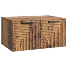   vidaXL Fali TV szekrény Antik Fa 59,5 x 41 x 30 cm Szerelt Fa