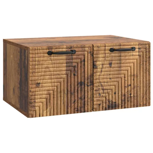 vidaXL Fali TV szekrény Antik Fa 59,5 x 41 x 30 cm Szerelt Fa